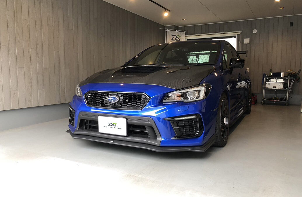 スバル・WRX　右側リアドア凹み　デントリペア