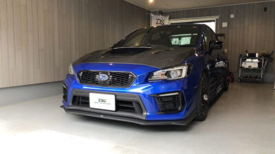 スバル・WRX　右側リアドア凹み　デントリペア