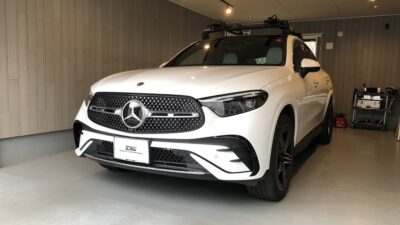 メルセデス・ベンツGLC 220dクーペ　左側リアドア凹み　デントリペア